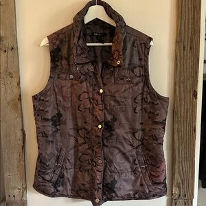 STYLE & CO. Dark Gray Camo Vest GUC Size XL
